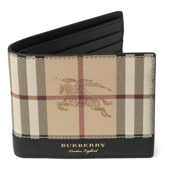 BURBERRY Haymarket Check and Leather 